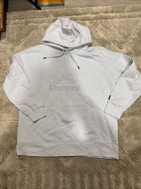 Reebok pullover hoodie, periwinkle color, maybe size large